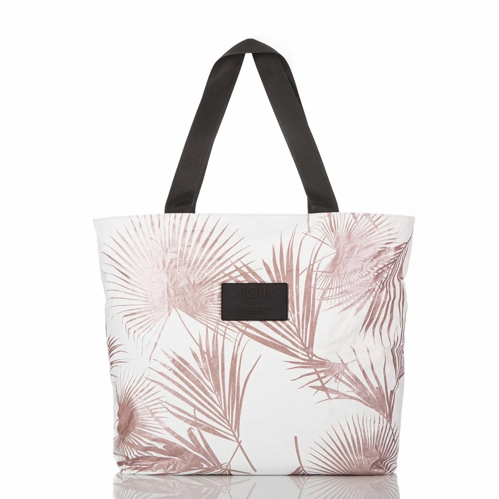 ALOHA Collection Rose Gold Palm Tote